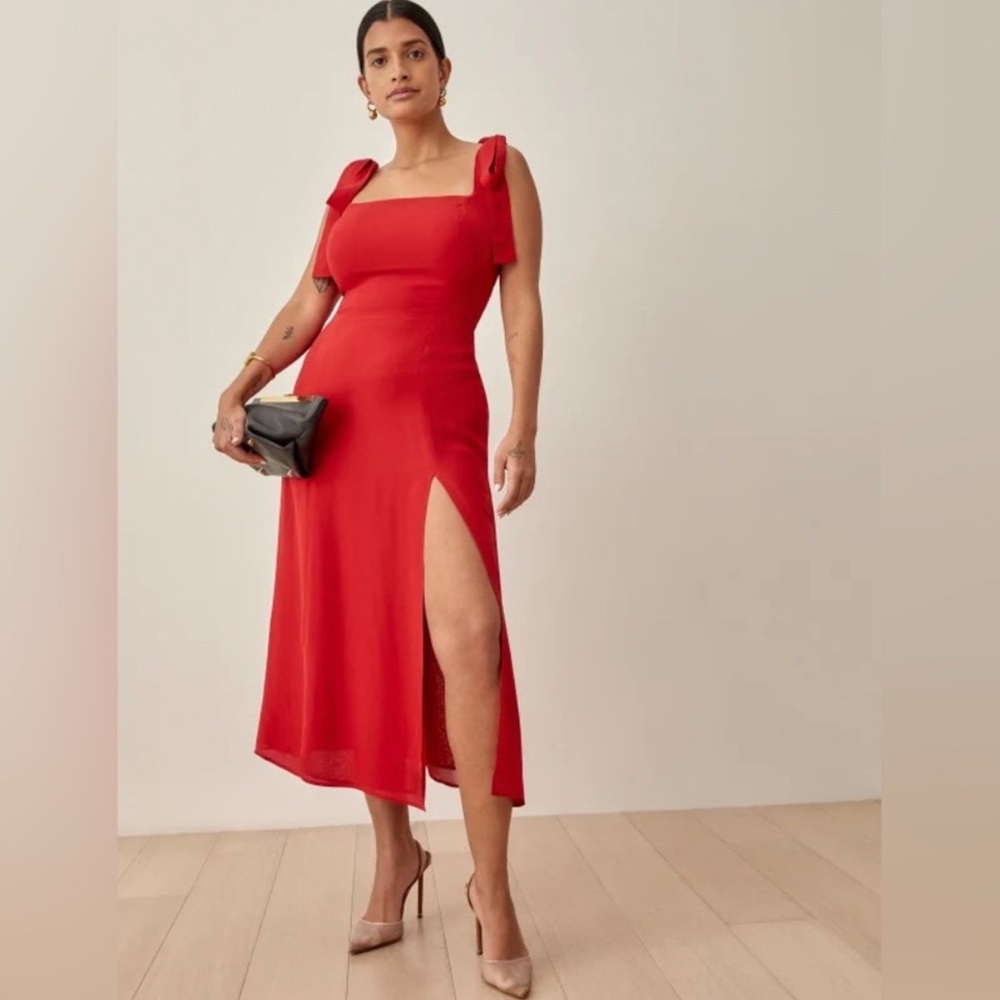 Elegant Red Reformation Twilight Dress